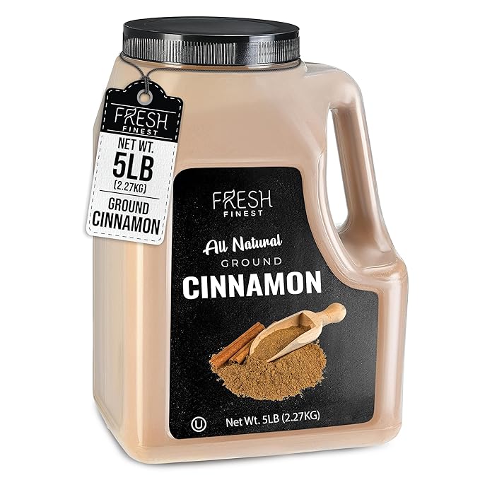 Fresh Finest Bulk 5LB Ground Cinnamon Powder - Kosher Certified Cinnamon Powder, Perfect for