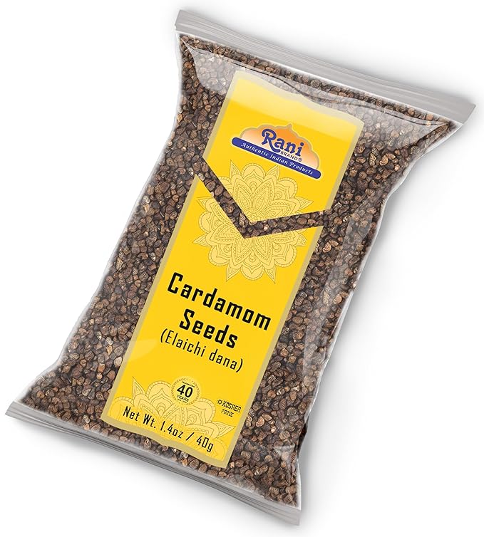 Rani Cardamom (Elachi) Decorticated Seeds Indian Spice 1.4oz (40g) ~ All Natural | Vegan | Gluten