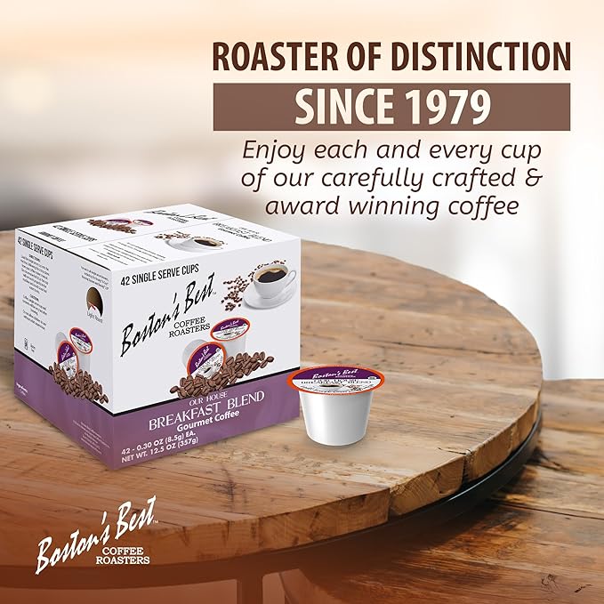 Boston’s Best - Smooth Light-Roast Breakfast Blend, Delicious Gourmet Coffee Compatible with Keurig