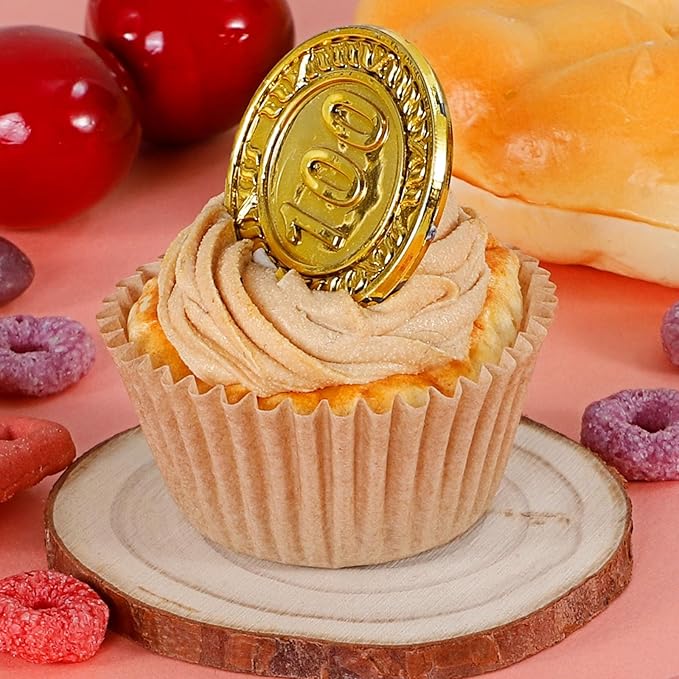 [300Pcs] Caperci Odorless Mini Cupcake Liners for Baking - Greaseproof Paper Muffin Baking Cups for