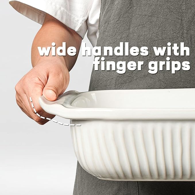 Artena Casserole Dishes For Oven, Ceramic Baking Dish, Large Lasagna Pan With Handles, Baking Pan