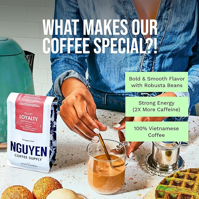 Nguyen Coffee Supply - Loyalty Signature Robusta & Arabica Blend: Medium Roast Premium Whole Coffee