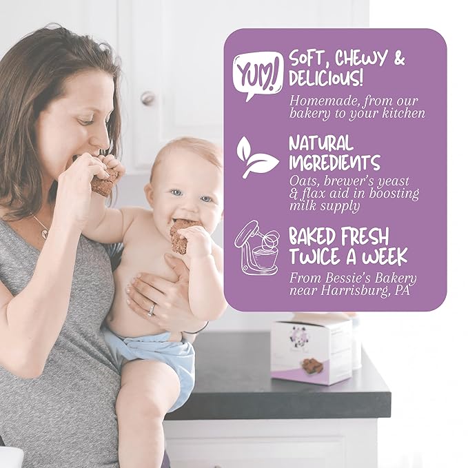 Bessie?셲 Best Lactation Cookies | Lactation Support | Oatmeal Peanut Butter Chocolate Chip |