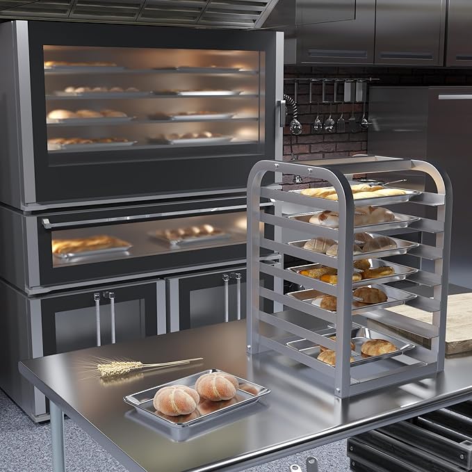 Pack of 12 | 10 in. x 13 in. Quarter Size Aluminum Bun. / Sheet Pan | Ideal for baking, roasting