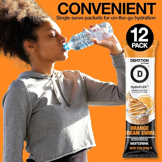 Devotion Nutrition HydroFLEX Water Flavoring Packets ??Sugar-Free Hydration with Vitamins &