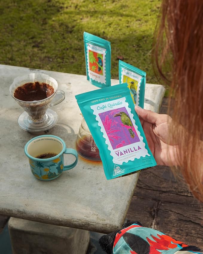 Cafe Quindio Specialty Harvest - Medium Roast 100% Colombian Excelso Whole Bean Arabica Coffee (2.8