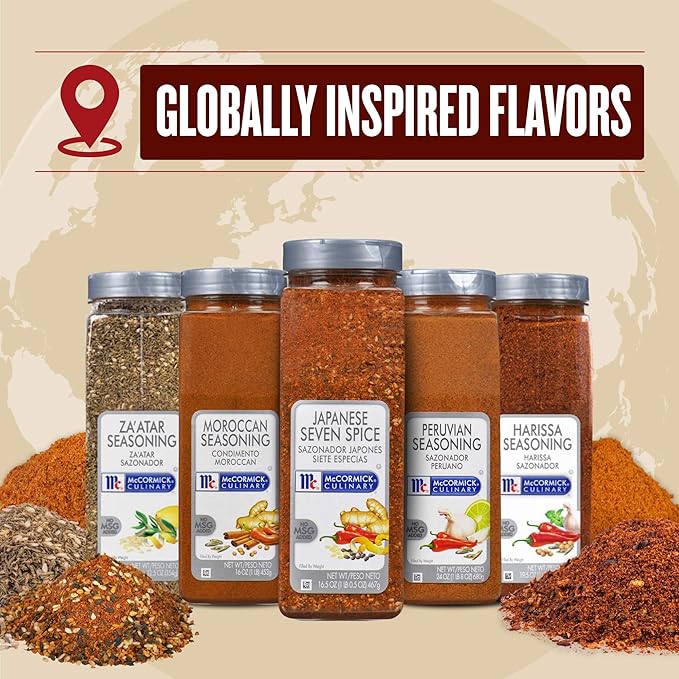McCormick Culinary Za'atar Seasoning, 12.5 oz - One 12.5 Ounce Container of Zaatar Seasoning Blend