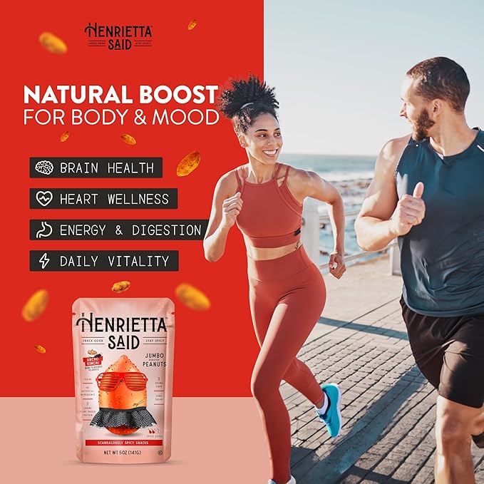 Henrietta Said Wing-Flavored Peanuts - Truly Good Foods Snacking Nuts - Bold Flavors - Savory &