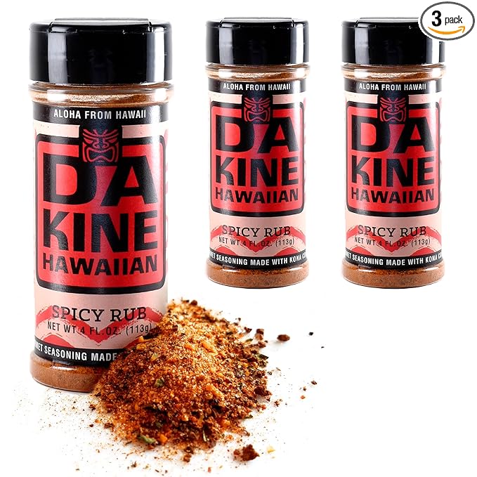Da Kine Hawaiian Premium BBQ Dry Rub Seasoning - Authentic BBQ Seasoning Blend, Perfect Gourmet Rub