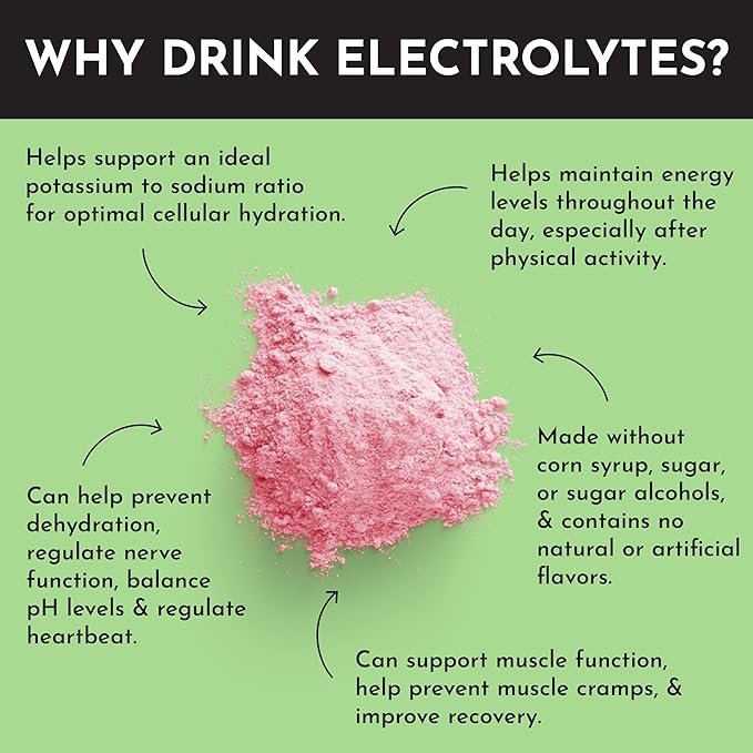 Strawberry Limeade Electrolytes ??30 Serving Bag ??Clean Hydration Drink Mix with Essential