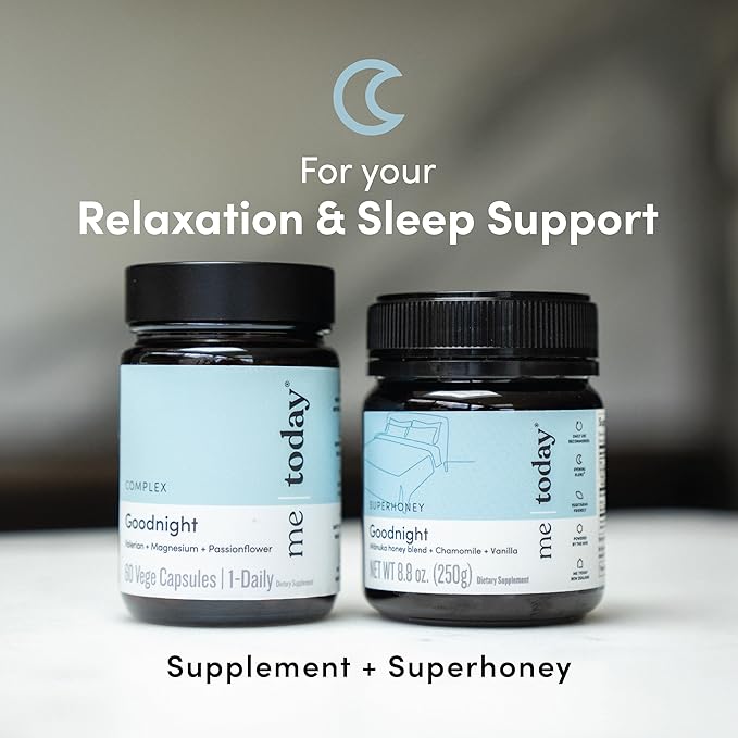 Me Today – Goodnight Mānuka Honey Blend with Chamomile and Vanilla (250g/8.8oz), 8.08 Ounce (Pack
