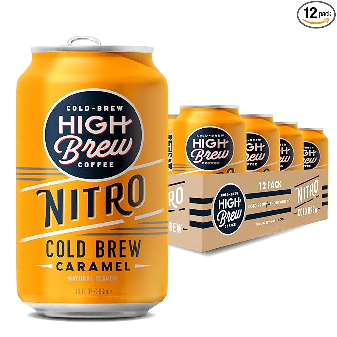 High Brew Coffee | Nitro Cold Brew | Sugar-Free and Dairy-Free, 200mg Natural Caffeine, Smooth