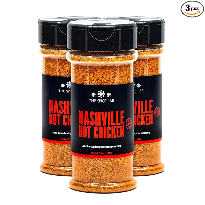 The Spice Lab Nashville Hot Chicken Seasoning - All Purpose Spicy Dry Rub for Fried Chicken, Pork