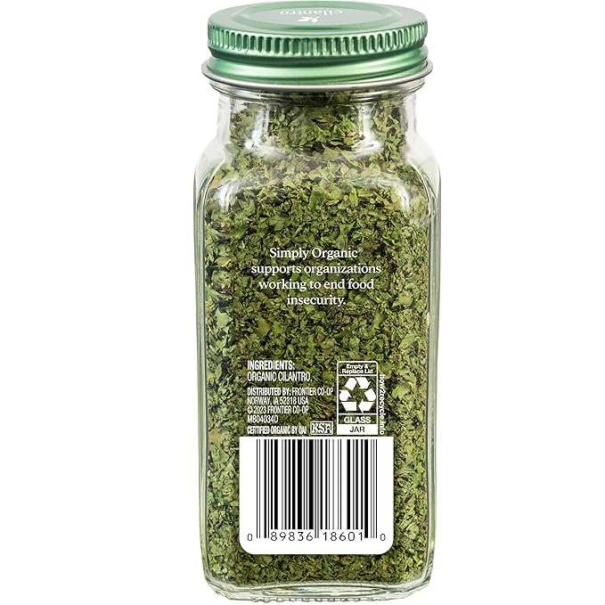 Simply Organic Cilantro Certified Organic, 0.78-Ounce Container