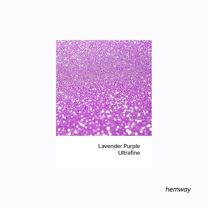 Hemway Premium Glitter Shaker - Lavender Purple | 130g Ultrafine Metallic Flake Sequins for Resin &