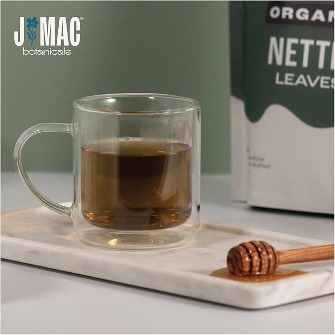 J MAC BOTANICALS Organic Nettle Leaf Herbal Tea - 16 oz (200+ Cups) Certified USDA Organic, Dried