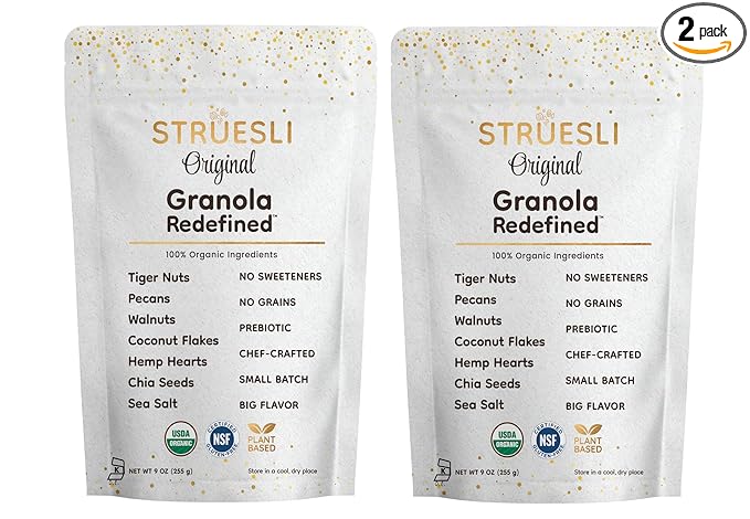 Struesli - Organic Original Granola Redefined | No Added Sweeteners, No Grains | Keto & Paleo
