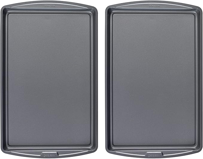 GoodCook AirPerfect Non-Stick 17” X 11" Cookie Sheet Set , Homemade, Frozen & Leftover Slices, Set