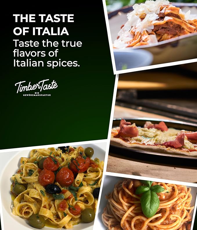 TIMBER TASTE® Italian Spice Gift Set - Gourmet Flavors of Italy - Italian Spices & Seasonings Set
