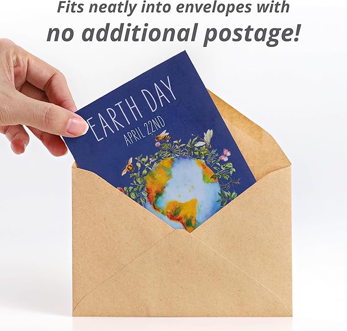 Bentley Seed Co. | Earth Day Planet Pollinator Flowers | Illustrated Bee Butterfly Flower Seed