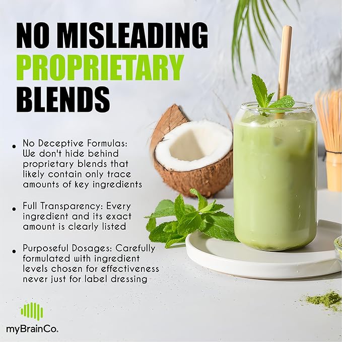 Nootropic Greens - Premium All-in-One Body, Brain & Longevity Optimization Nutrition. Organic