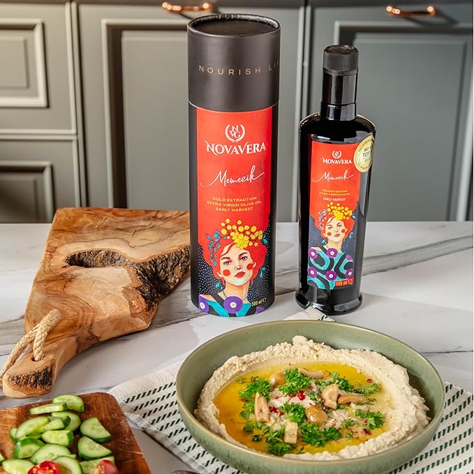 NVG NOVAVERA Memecik High Polyphenol Rich Olive Oil, Pungent Olive Oil With Green Almond Notes