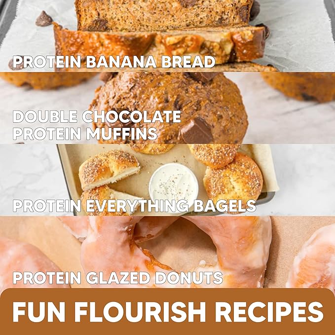 Flourish - Protein Pancake & Waffle Mix, Whey Protein Isolate & Flax Seed, Non-GMO, No Added Sugar