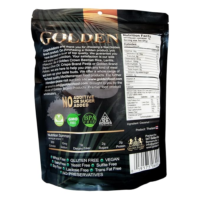 Golden Premium Quality Coconut Macaroons Slices - 12 oz (340 g) | Natural Super Fruit Perfect for