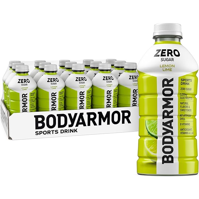 BODYARMOR ZERO Sugar Lemon Lime, Sugar Free Sports Drink - Low-Calorie Hydration - Natural Flavors