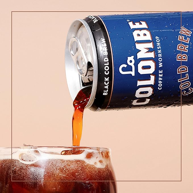 La Colombe Coffee, Cold Brew Black, Unsweetened, 11 fl oz Cans (Pack of 12), Coffeehouse Quality