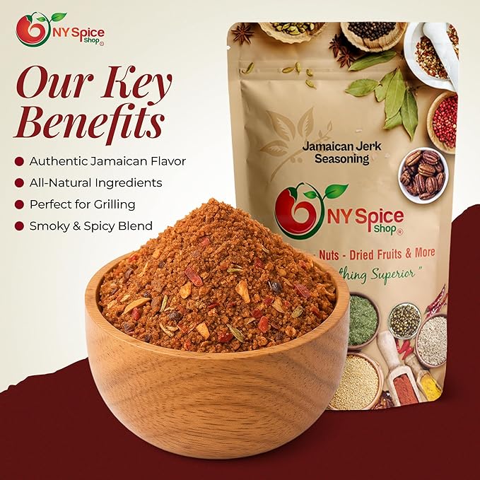 NY SPICE SHOP Jamaican Jerk Seasoning - 6 Ounce Jamaican Jerk Mix Spice Blend for Marinating
