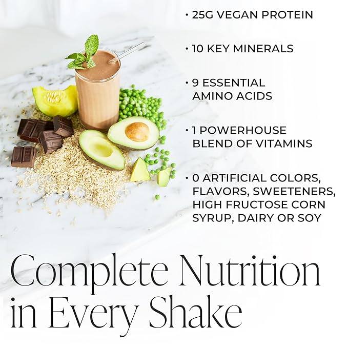 Arbonne EssentialMeal Meal Replacement Shake - Protein Shake, Vegan Protein Powder, Complete Daily