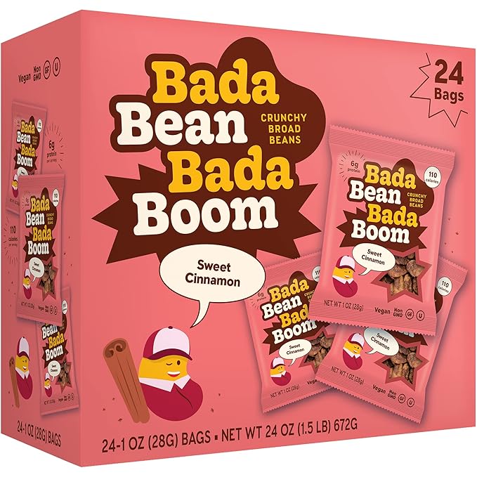 Enlightened Bada Bean Bada Boom - Plant-Based Protein, Gluten Free, Vegan, Crunchy Roasted Broad