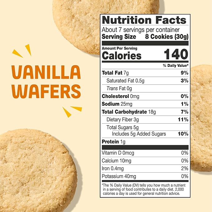 Partake Gluten Free Vanilla Wafers Cookies - Vegan - Free From the Top 9 Allergens Including Dairy
