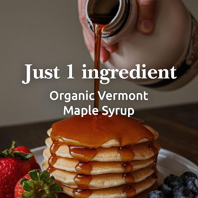 Vermont Maple Syrup - 64 oz Grade A, Dark Robust Organic Maple Syrup - 100% Pure and Authentic