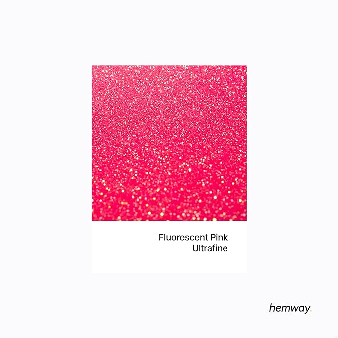 Hemway Premium Glitter Shaker - Fluorescent Pink | 130g Ultrafine Metallic Flake Sequins for Resin