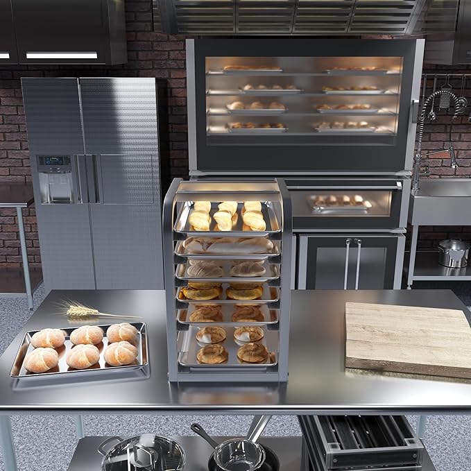 Pack of 6 | 13 in. x 18 in. Half Size Aluminum Bun. / Sheet Pan | Ideal for baking, roasting