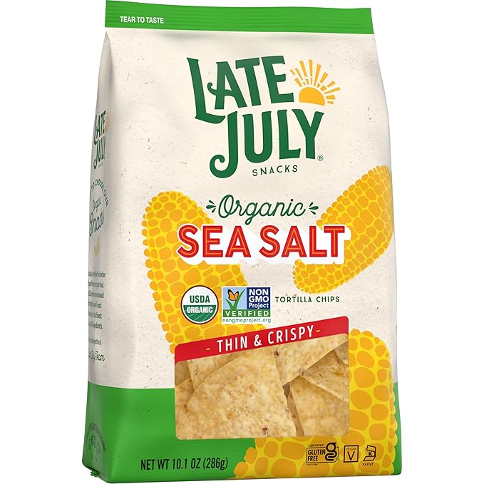 Late July Sea Salt Organic Tortilla Chips, 10.1 Oz Bag