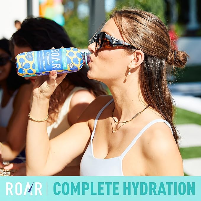 ROAR Complete Hydration Organic - Electrolyte Drinks Loaded with Vitamins C, B5, B12 - Non-GMO