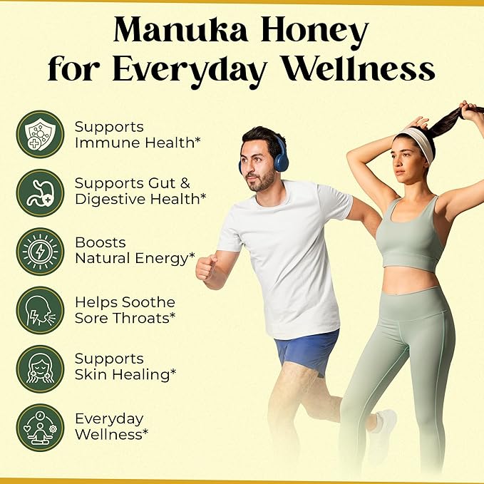 Center of Paradise Raw Manuka Honey Certified UMF 15+ | MGO 510+ (250g / 8.8oz) Glass Jar - Pure &