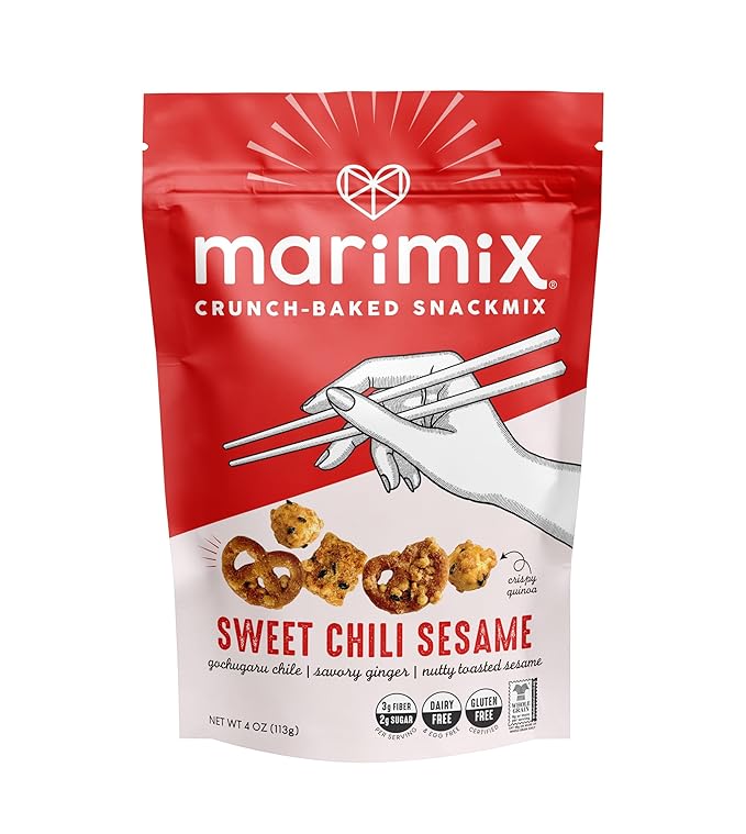 Marimix Snack Mix | Sweet Chili Sesame 2 Pack | Crunch Baked Sweet & Salty Savory Plant Based