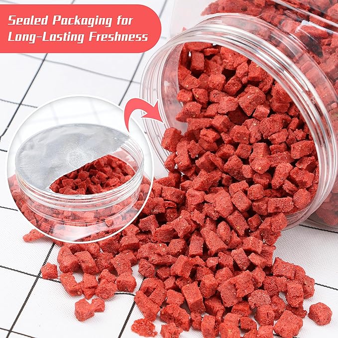 Haomly Freeze Dried Strawberries, 8.8oz/250g, 100% Natural Strawberry Chips,Dried Strawberries Bulk