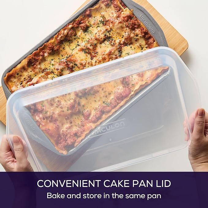 Circulon Total Nonstick Bakeware Set with Nonstick Bread Pan, Cookie Sheet, Baking Pan, Baking
