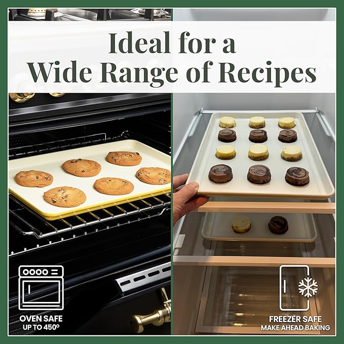 Larder & Vine 8-Piece Bakeware Set | Non-Stick Baking Set with Ceramic Finish | PFAS, PFOA, PTFE