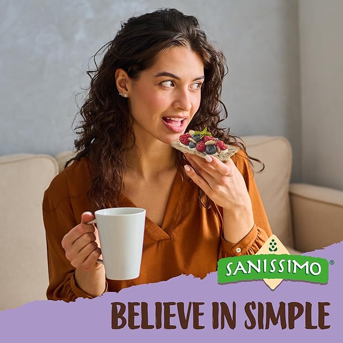 Sanissimo Salmas Chia & Flaxseed, 40 Packs of 3 Crackers, Oven Baked Corn Crackers, Gluten Free
