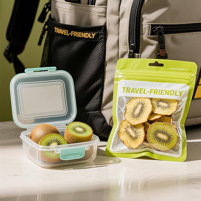 Premium Drying Kiwi Slices 6oz - 100% Sweet & Tart Snack, Perfect for Smoothies, Yogurt Recipes