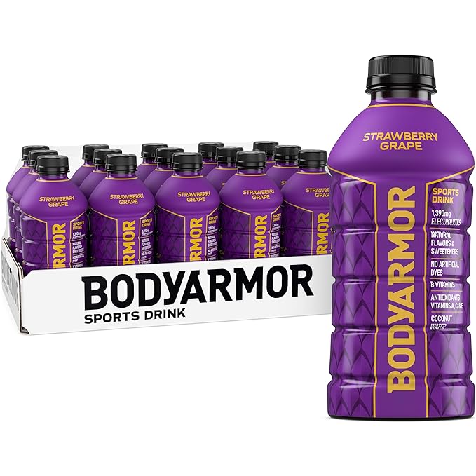 BODYARMOR Sports Drink Sports Beverage, Strawberry Grape, Coconut Water Hydration, Natural Flavors