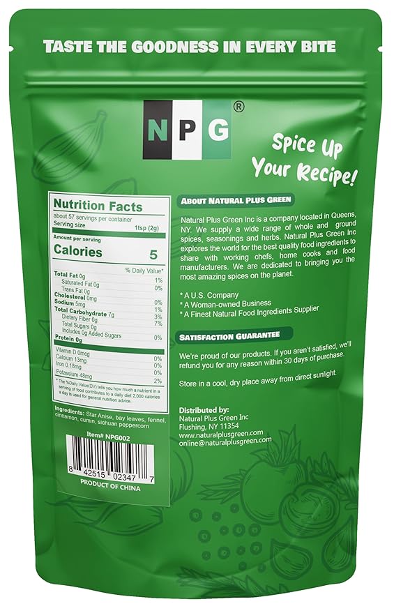 NPG Authentic Chinese Five Spice Powder 4 Ounces, Gluten Free, All Natural Ground Chinese 5 Spice