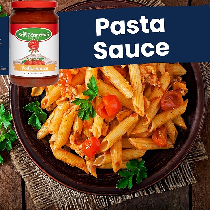 La San Marzano Vodka Sauce, 13 oz, Pasta Sauce Made in Italy, All Purpose Tomato Premium Quality