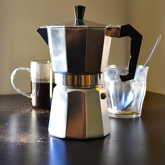 Primula Classic Stovetop Espresso and Coffee Maker, Moka Pot for Italian and Cuban Café Brewing